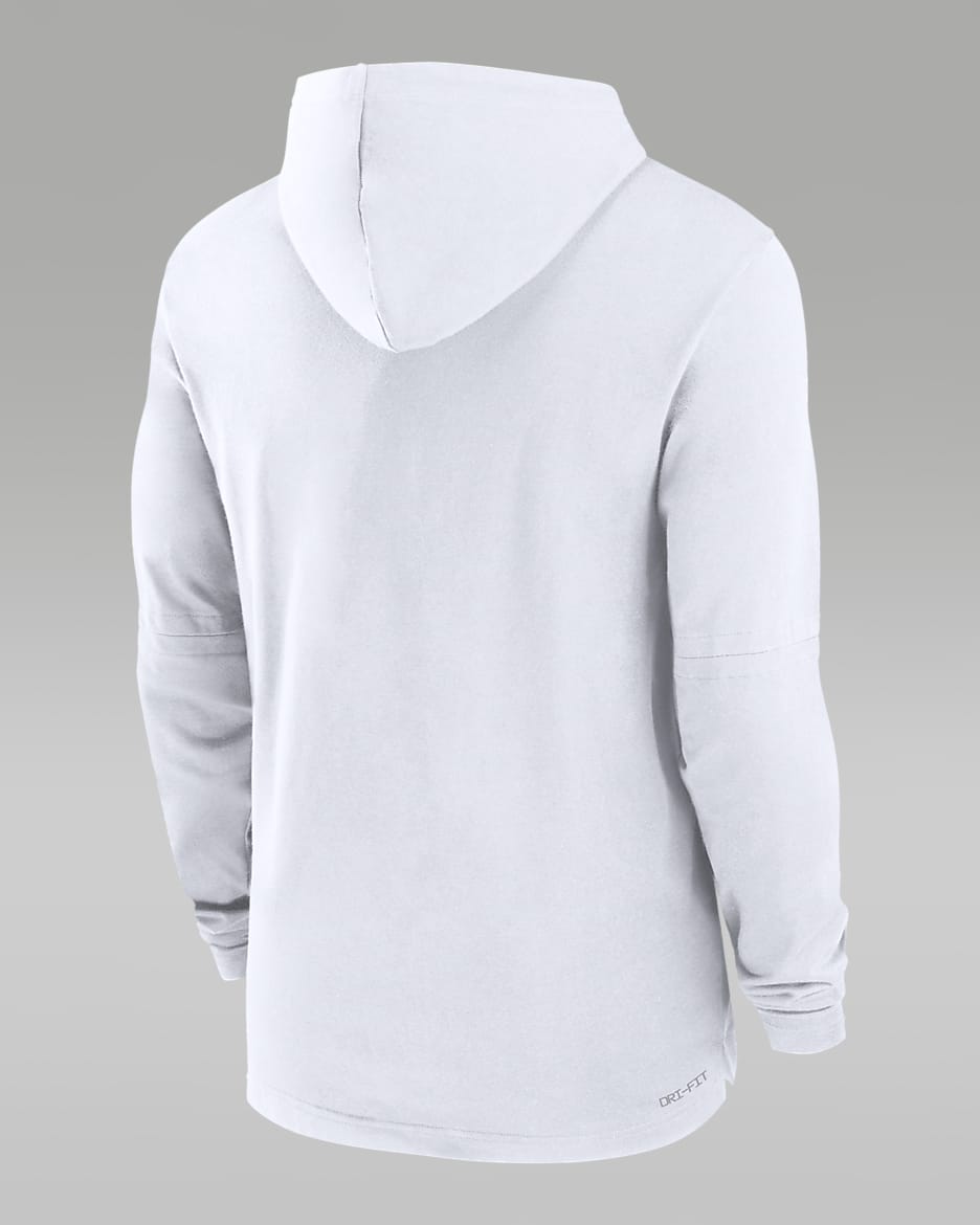 Florida Gators Sideline Men s Jordan Dri FIT College Long Sleeve Hooded Top. Nike